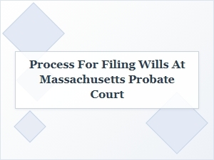 Process for Filing Wills at Massachusetts Probate Court